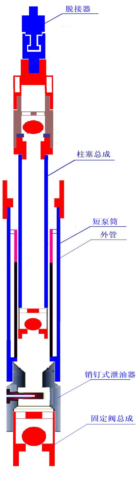 长柱塞防落物防腐抽油泵